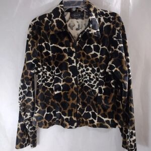 Selene Sport Women's Animal Print Teddy Jacket